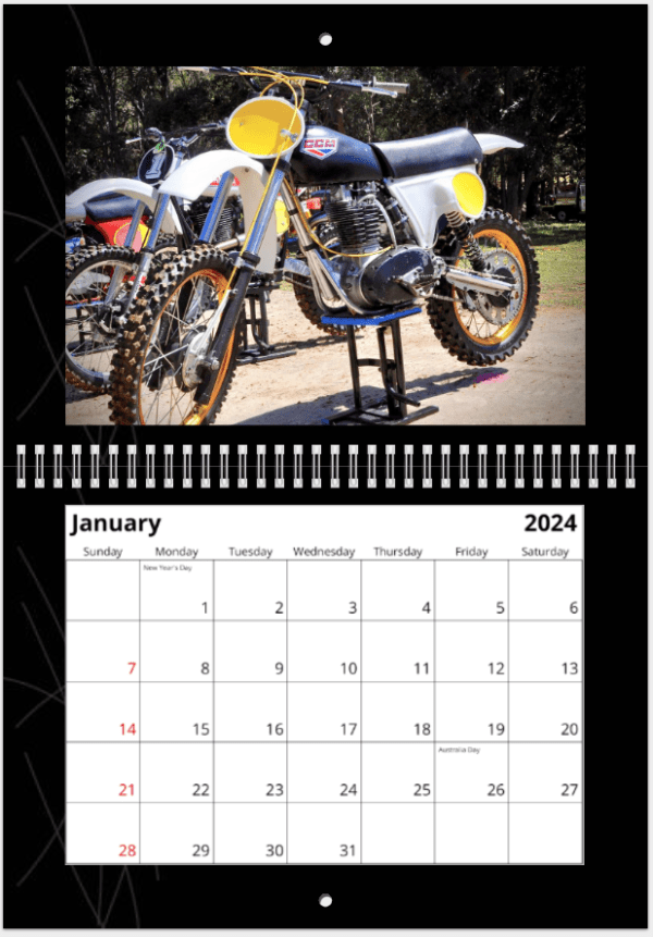 Vintage Dirt Bike 2024 calendar order yours now! • The Bike Shed Times